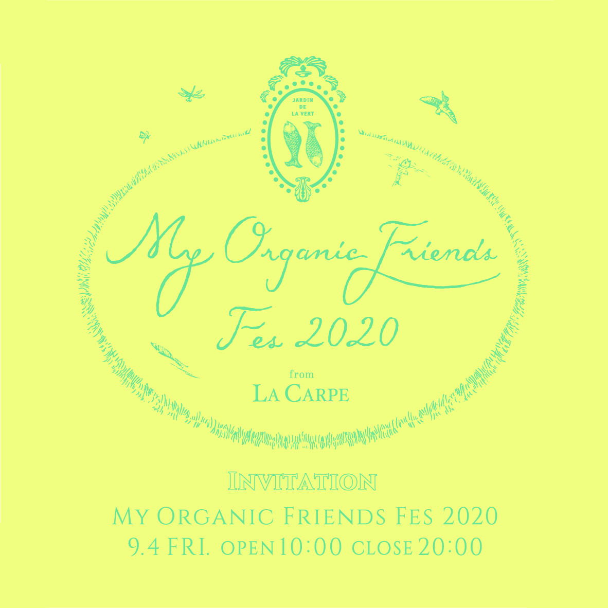 オーガニック＆ナチュラルの人気美容ブランドが集結するフェス『My Organic Friends Fes by Salon de LACARPE 2020』にフィトリフトが出展。9月4日(金) 表参道