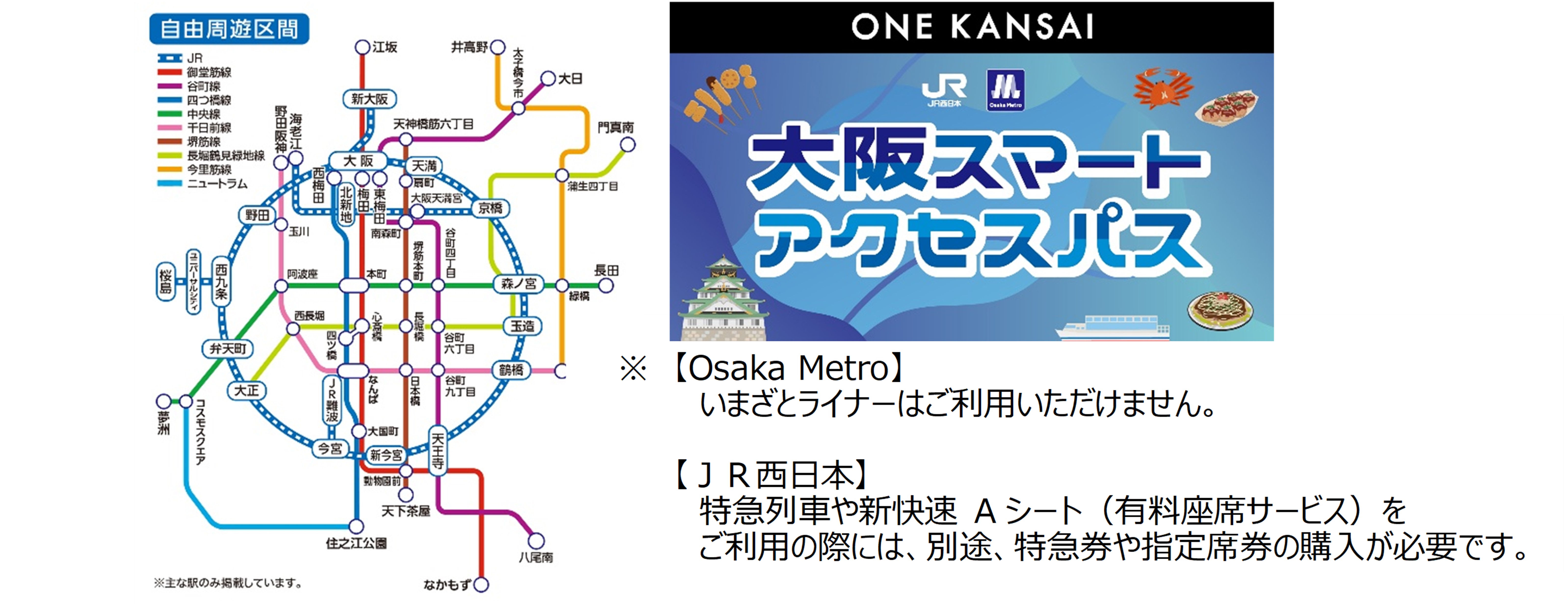 関西に主要路線を持つ交通8社で連携した「ONE KANSAI QR乗車券」全４種を発売します！