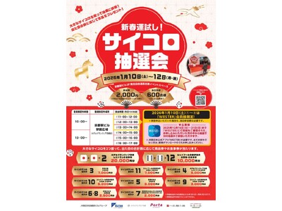 「新春運試し！サイコロ抽選会」の開催について