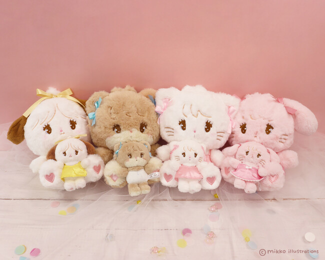 プレスリリース「今話題の『mikko illustrations』ぬいぐるみ・マスコットキーホルダーが7月下旬より新発売！」のイメージ画像
