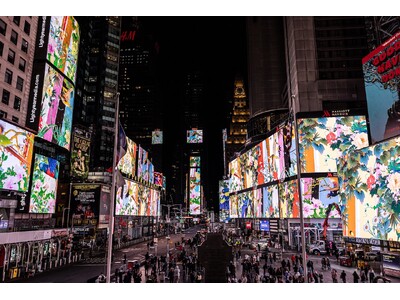 現代美術家 松山智一、4月1日よりNY・タイムズスクエアにて最新映像作品『Morning Again』の上映を開始