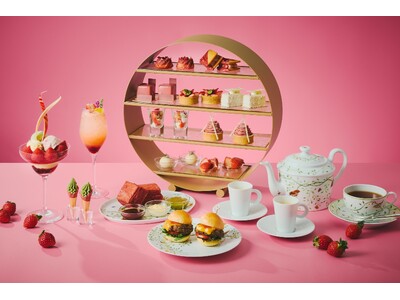 【大阪ステーションホテル、オートグラフ コレクション】冬限定　香り高く、甘く、爽やかさをまとったブランドいちご　空浮（そらうき）いちごアフタヌーンティー　赤く輝くいちご８粒の贅沢パフェも登場