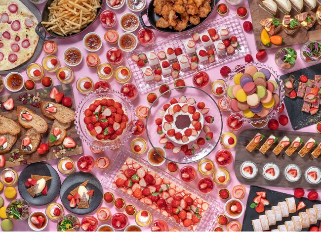 【ホテルグランヴィア岡山】赤い誘惑を好きなだけ 心躍る苺スイーツが勢ぞろい『ストロベリーブッフェ』 開催