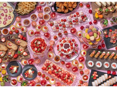 【ホテルグランヴィア岡山】赤い誘惑を好きなだけ 心躍る苺スイーツが勢ぞろい『ストロベリーブッフェ』 開催