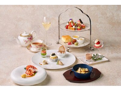 【ホテルグランヴィア大阪】旬のいちごとコク深いショコラが織りなす冬限定アフタヌーンティーセットを2店舗にて販売