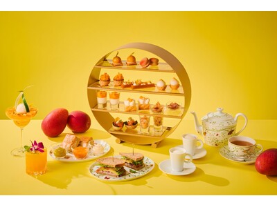 【大阪ステーションホテル、オートグラフ コレクション】とろける甘みと濃密な味わい　マンゴーアフタヌーンティー　太陽の恵み感じるジューシーな果肉が彩るスイーツ　ハーブ香るトロピカルなパフェも登場