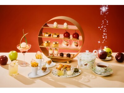 【大阪ステーションホテル、オートグラフ コレクション】ハイジュエラー「MIKIMOTO（ミキモト）」とのコラボレーション　第一章は艶やかな紅い果実が奏でる、甘く高貴な調べ 「りんごアフタヌーンティー」