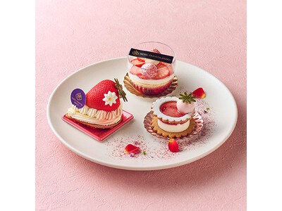 【ホテルグランヴィア大阪】待望のいちごのシーズン到来！ロゼ彩(いろ)のスイーツたちに心ときめくティータイム♪いちごのアフタヌーンティーセットを販売