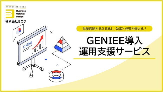 BOD、「GENIEE導入・運用支援サービス」サービス資料を公開！│導入のメリットや営業支援システムのお悩み解決について掲載！
