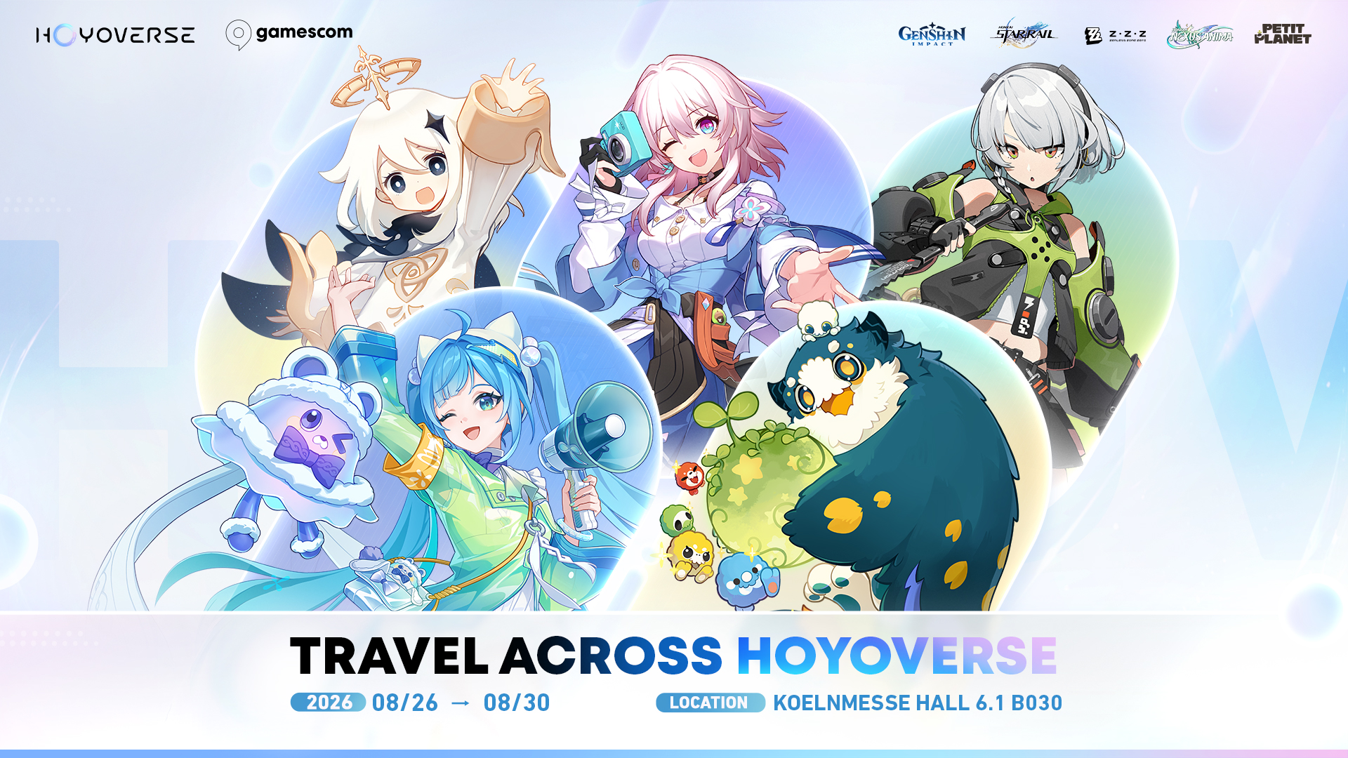 HoYoverse、2026年gamescomの出展ラインナップを正式発表