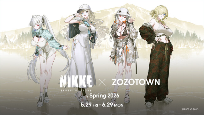 『勝利の女神：NIKKE』とZOZOTOWNがコラボレーション！人気キャラクターの描き下ろしイラストを使用した限定アイテムを5月29日より販売