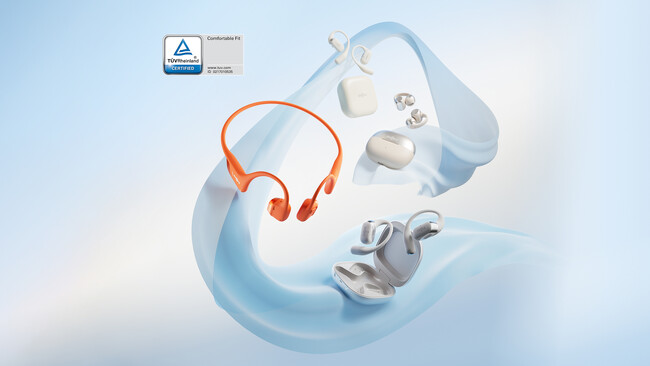 ながら聴きイヤホンメーカー ShokzがIFAベルリン2025にて「Comfortable Fit 認証」を複数モデルで初取得