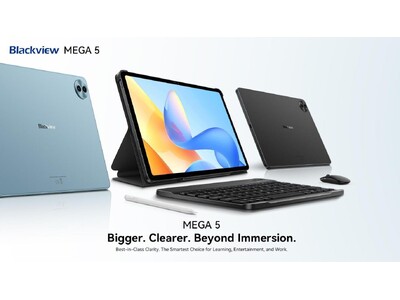 Blackview、大画面AIタブレット「MEGA 5」を発売。12.2インチ2.4K/120Hzディスプレイ搭載、キーボード・マウス・スタイラスも標準付属で約216.99ドルから