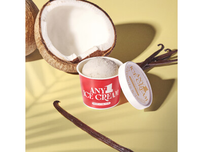 ANY1 ICE CREAM（エニワンアイスクリーム）は、「魚べい」及び「元気寿司」で第二弾「ココナッツ&バニラ」フレーバーを6月2日より販売開始