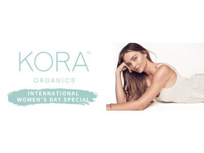 KORA Organics by Miranda Kerrが、３月８日の国際女性デーを祝し、期間限定で目元集中ケアスペシャルキット、フェイスオイルを特別価格で販売！