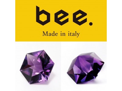最も美しい、アメジスト・ルース | カラーストーン ルース「bee」ルース より六角形・六角錐の高度なカッティング技法が施されたアメジスト・ルースを発売