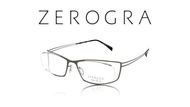 たった1枚のチタンプレートから生まれたメガネ。一切のムダを排した引き算の美学。『ZEROGRA』復刻モデル登場
