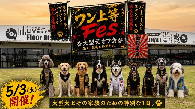 GWの思い出はこれで決まり！】愛犬が主役になる大型犬フェス開催｜大阪