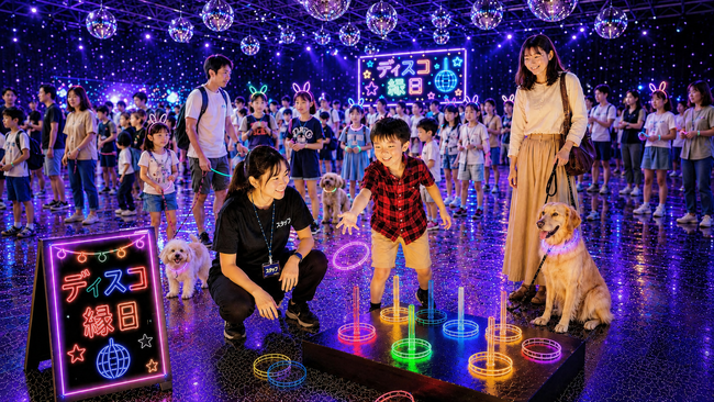 【6月6日・7日 限定開催】ミラーボールが輝く幻想空間で遊ぶ『ディスコ縁日』をWHATAWONで開催｜大阪・岸和田