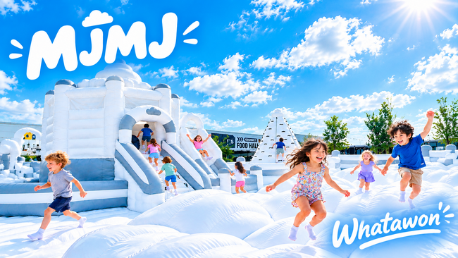 【大阪・岸和田】まるで“雲の上”の巨大遊び場！WHATAWON『MJMJ』第3弾が誕生。過去最高にスケールアップした“白の世界”へ