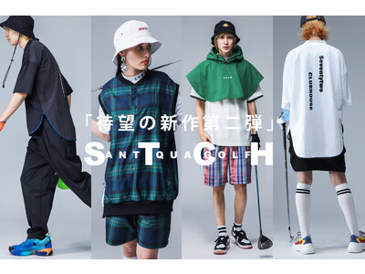 ゴルフウェアのイメージを覆す！？人気ゴルフウェアショップSTCHとのコラボから生まれた、ストリート感溢れるゴルフウェアブランドより、チェック柄ベストやレインポンチョなどのお洒落な新作が登場。