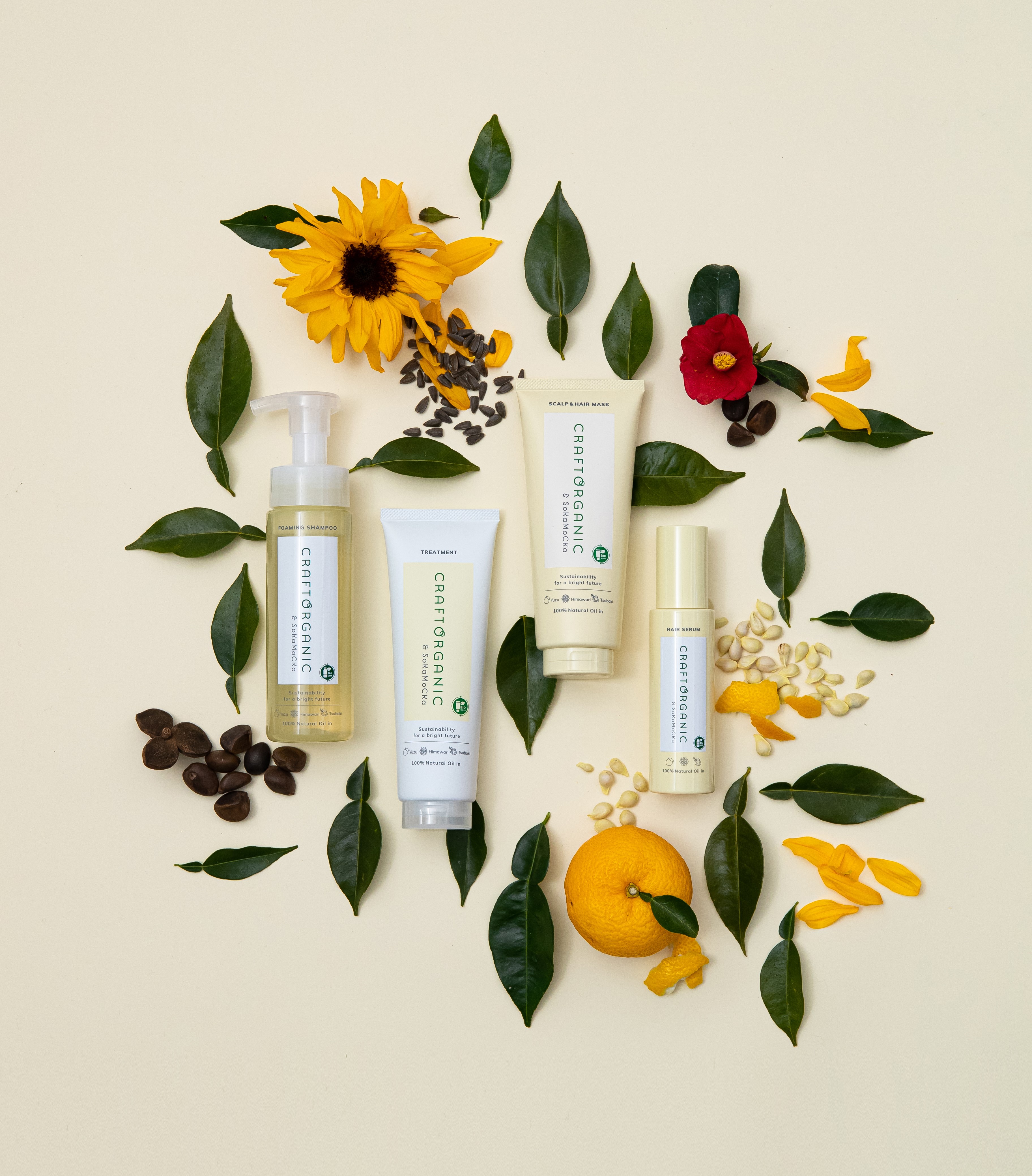 “草花木果”からサステナブル＆オーガニックコスメブランド『CRAFT ORGANIC』誕生。第一弾は、5種類のヘアケアシリーズを4月12日より数量限定で草花木果会員向けに先行発売！