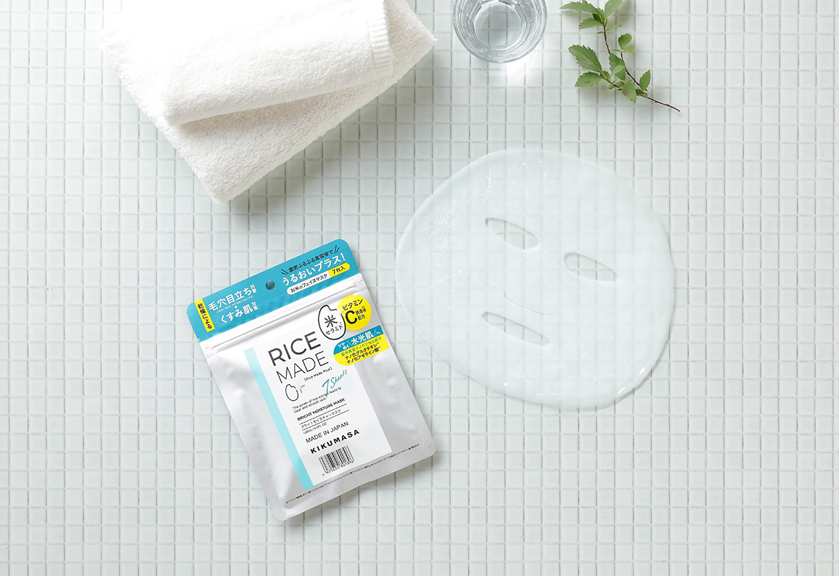 菊正宗　ＲｉｃｅＭａｄｅ＋（ライスメイドプラス）シリーズ「ブライトモイスチャーマスク」新発売