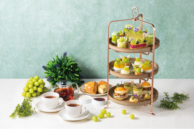 ローズホテル横浜 初秋にふさわしい季節の美味をご用意 シャインマスカットアフタヌーンティー&スイーツブッフェを開催