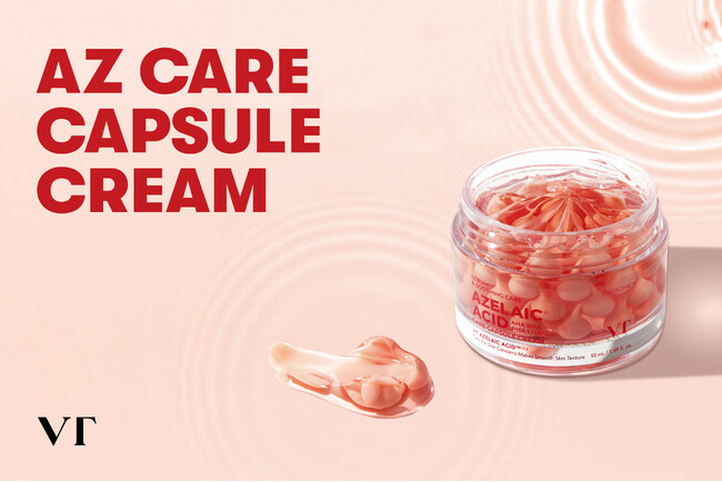 【VT COSMETICS】SNSで話題のカプセルクリームシリーズから、アゼライン酸※1配合の「AZケアカプセルクリーム」が新登場