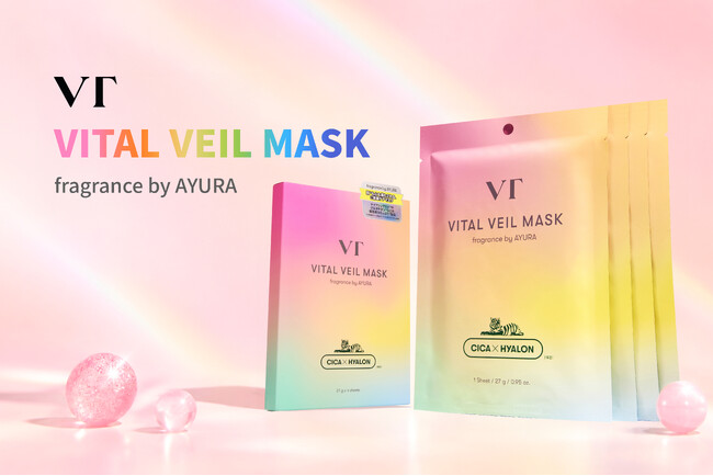 【VT COSMETICS】ゆらぎがちな肌にうるおいとハリツヤを。AYURAの香りを纏った「VT バイタルヴェールマスク」が数量限定で登場!