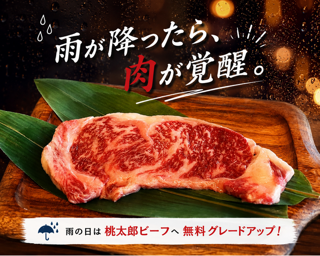 雨の日だから泊まろう！！BBQのお肉が「桃太郎ビーフ」に無料グレードアップ！「雨が降ったら、肉が覚醒。」キャンペーンをSORANIAで開催