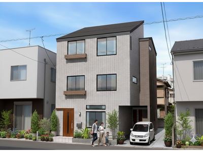 東京ゼロエミ住宅対象：敷地約23坪に建つ木造3階建て・完全分離型二世帯住宅 完成見学会を開催