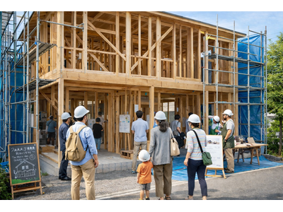 【東京・5月30・31日 特別公開】防火地域の「耐火木造・完全分離型二世帯住宅」構造見学会。完成前だけの機会！