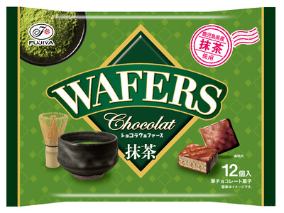【不二家】人気の「抹茶」と「チョコ」の組み合わせが愉しめるウェファース「ショコラウェファース（抹茶）袋」