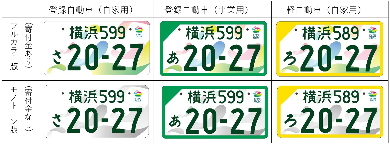 GREEN×EXPO 2027 特別仕様ナンバープレートのデザイン及び交付開始日等を決定！！