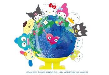 GREEN×EXPO 2027のトゥンクトゥンク次なるコラボは「サンリオキャラクターズ」コラボ商品第一弾 11月7日（金）販売開始！
