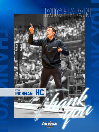 ライアン・リッチマンHC 退団のお知らせ