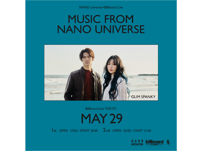 NANO universe×Billboard Liveが、GLIM SPANKYを迎えてビルボードライ...