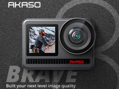 3つの世界初を達成、強力な手ブレ防止機能を搭載するAKASOのハイエンドアクションカメラ「AKASO Brave8」発売