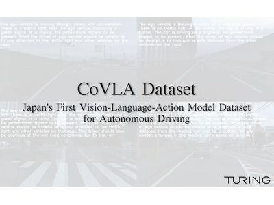 チューリング、日本初の自動運転向けVLA(Vision-Language-Action)モデルデータセット「CoVLA Dataset」を発表、WACV2025に論文が採択