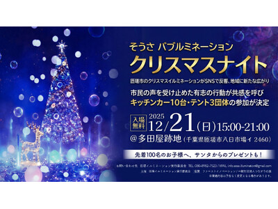 匝瑳市のクリスマスイルミネーションがSNSで反響、地域に新たな広がり
