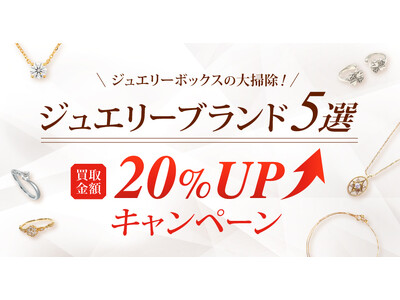 【ゴールドプラザ】ジュエリーブランド5選！買取金額20％アップキャンペーン！！