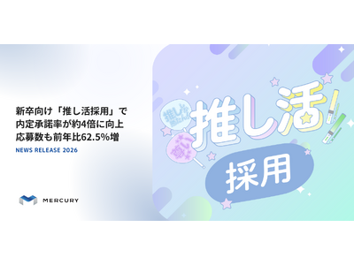 新卒向け「推し活採用」で内定承諾率が約4倍に向上。学生の“自分らしさ”を引き出す選考で、応募数も前年比62.5％増