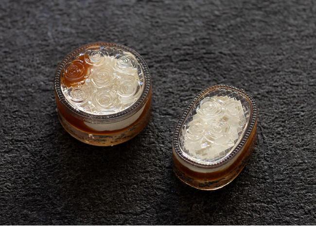 【光を味わう薔薇の菓子】即完売 NOT WAGASHI が贈る、正倉院宝物菓子『クリスタルバターサンド《薔薇文様酪菓》』2アイテムを発売