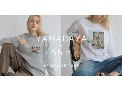 ヤマダヤが作家ShinとのコラボアイテムのスウェットやロンTを12月12日（金）9:00よりECと一部店...