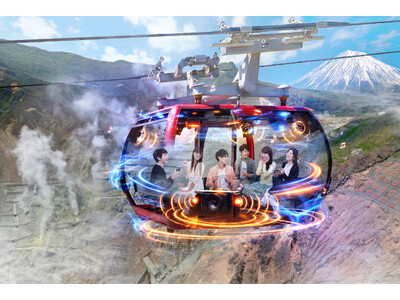 箱根ロープウェイに世界初の立体音響ゴンドラ「音箱（OTOBACO）」が箱根の空に運行開始