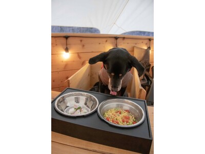 最高のリトリートを体験できる THE FIVE RIVERS FINE GLAMPING 群馬 白沢　ペットフーディスト監修　愛犬の為の ”特製愛犬ディナー” 2024秋ver 販売開始