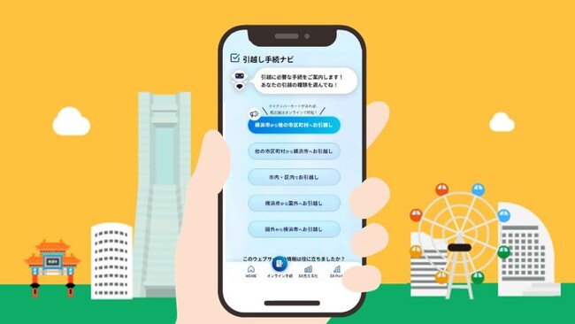 【横浜DIGITAL窓口】引越し手続ナビで簡単・スムーズに！お引越しをサポートします！のメイン画像