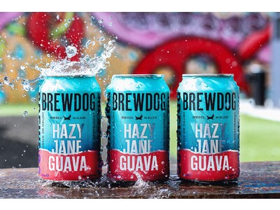 ニューイングランドIPA特有のフルーティーな香りがくせになる。世界で人気を集めるクラフトビールBREWDOGに新たな仲間、「ヘイジージェーン グアヴァ」が日本初上陸！