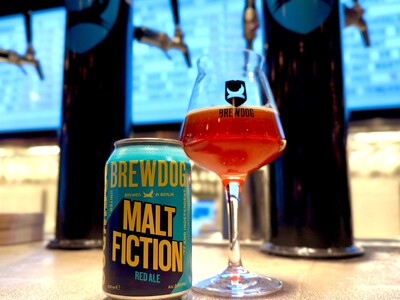 英国No.1クラフトビールブランドBREWDOGから、クラシックスタイルのレッドエールを現代版にアップデートした「MALT FICTION（モルトフィクション）」が発売！